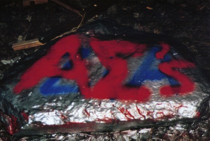 New Members painted the Kappa Sigma Rock Spring 2001
