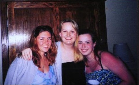Jen C, Courtney, and Jen S at Myrtle Beach Spring 2001