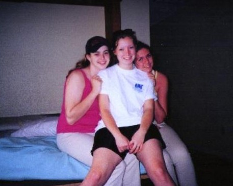 Jen S, Meg, and Jen C at Myrtle Beach Spring 2001